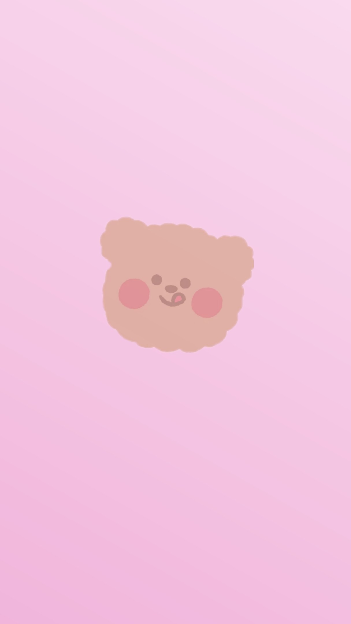 可爱小熊系列粉色平铺壁纸