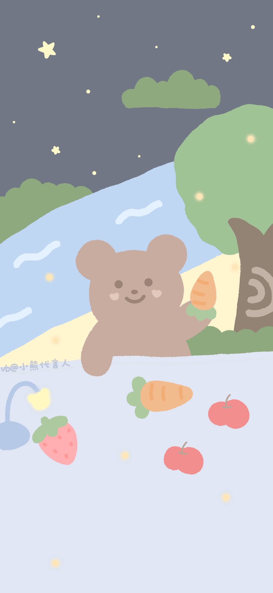 小熊背景图