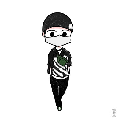 王一博q版机场图