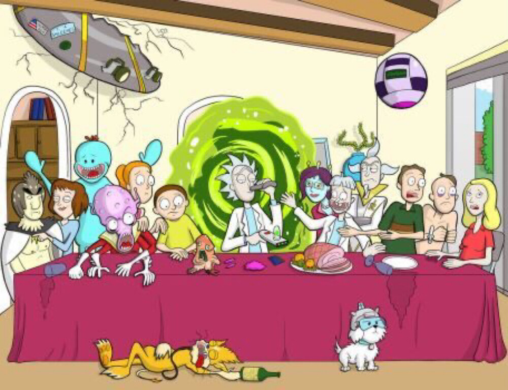 rick and morty黑白画,rick and morty黄瓜 互联网真好浪:d分享刚刚收藏的rick and morty