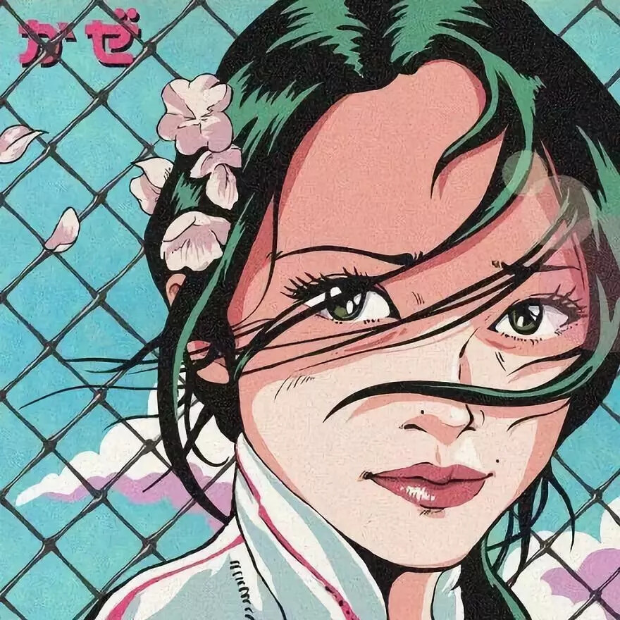 复古风插画头像