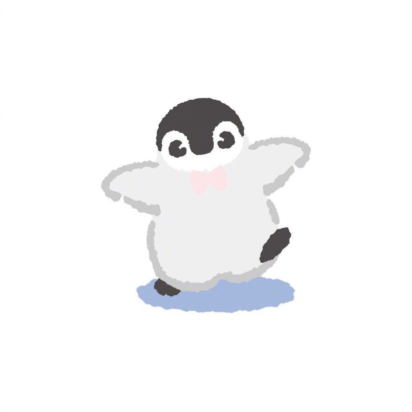 动漫小企鹅头像图片