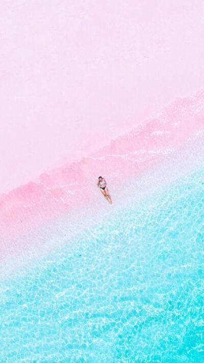 湖蓝色和粉色搭配效果图片