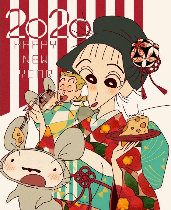 蜡笔小新 画师「もち.twitter:xxmochi730xx