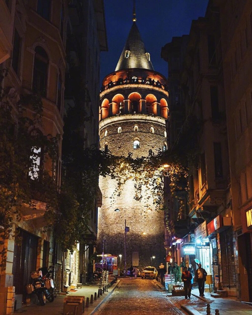 夜幕下的伊斯坦布尔