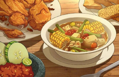 宫崎骏动画美食图片图片