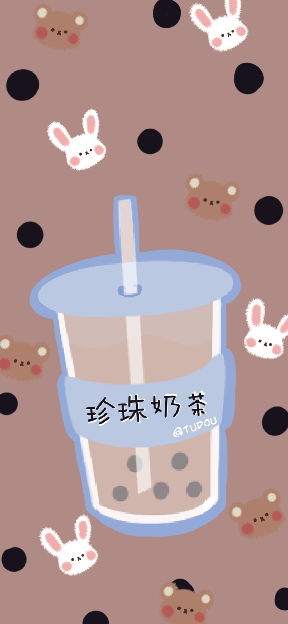 少女心奶茶壁纸图片