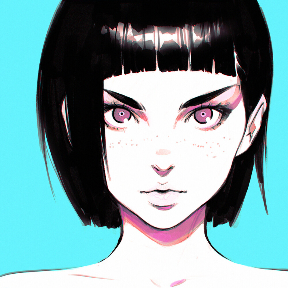 手绘 插画 线稿 手稿 黑白素材 少女 服装设计 p站 人物设计 素描