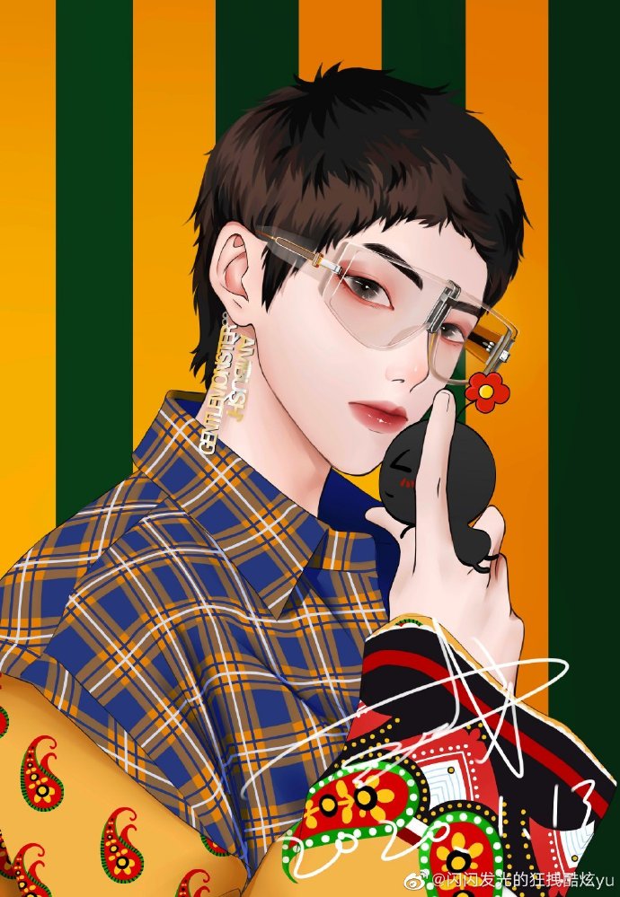 华晨宇手绘饭绘漫画