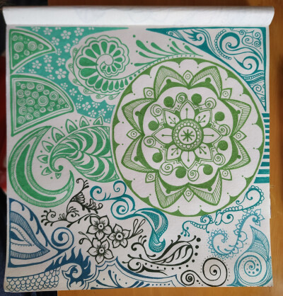 春天的颜色 #禅绕画