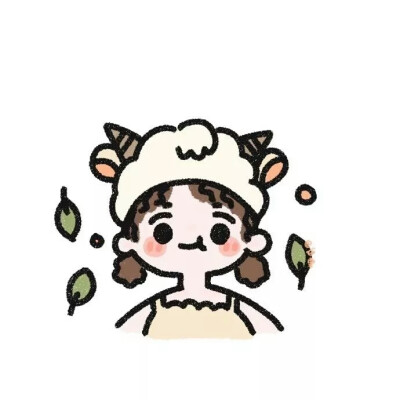 萌萌哒简笔画 4人闺蜜头像
