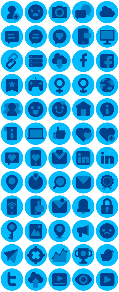 网络互联网企业公司蓝色符号插图插画icon图标图案模板设计素材