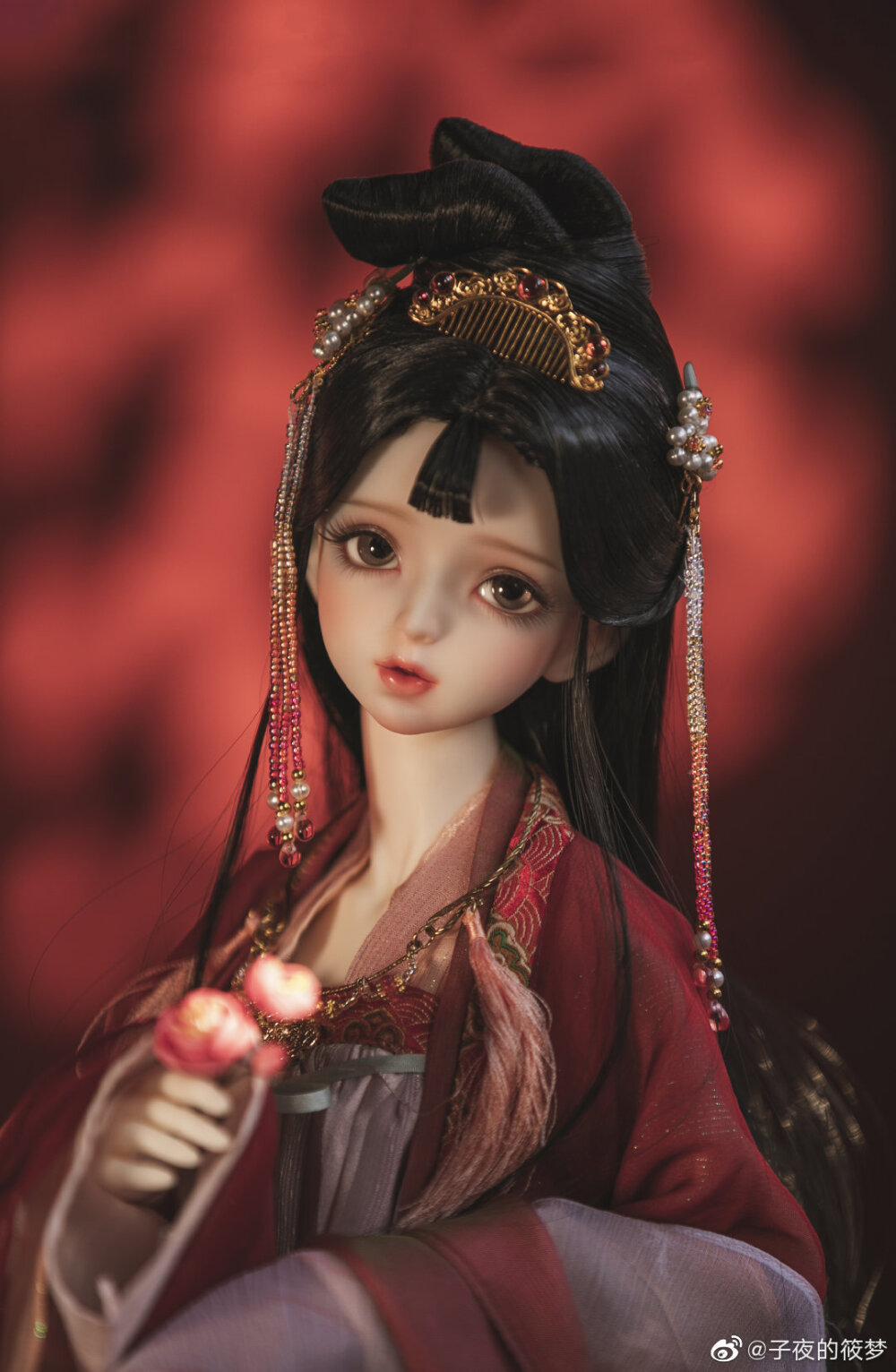 古风美人 sd娃娃 bjd 玩具 人偶 壁纸 萌物