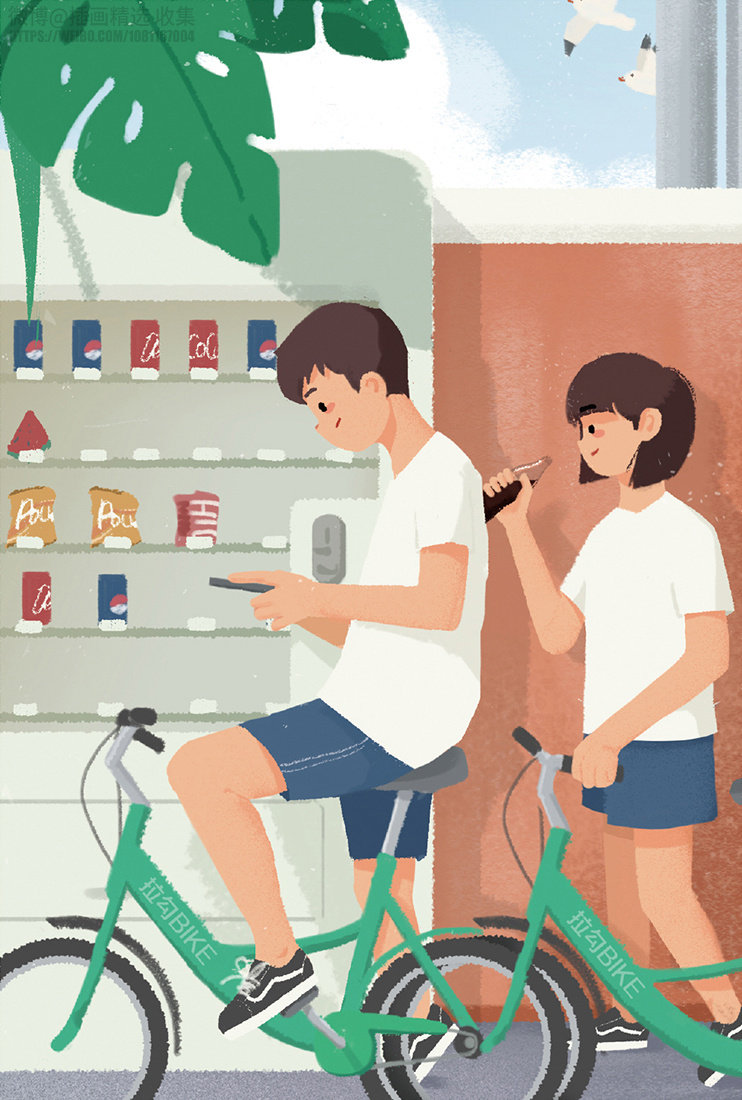 系列插图起于我与她对生活的期望愿您能感到温暖来自画师夹子