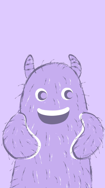 小怪兽壁纸紫色图片