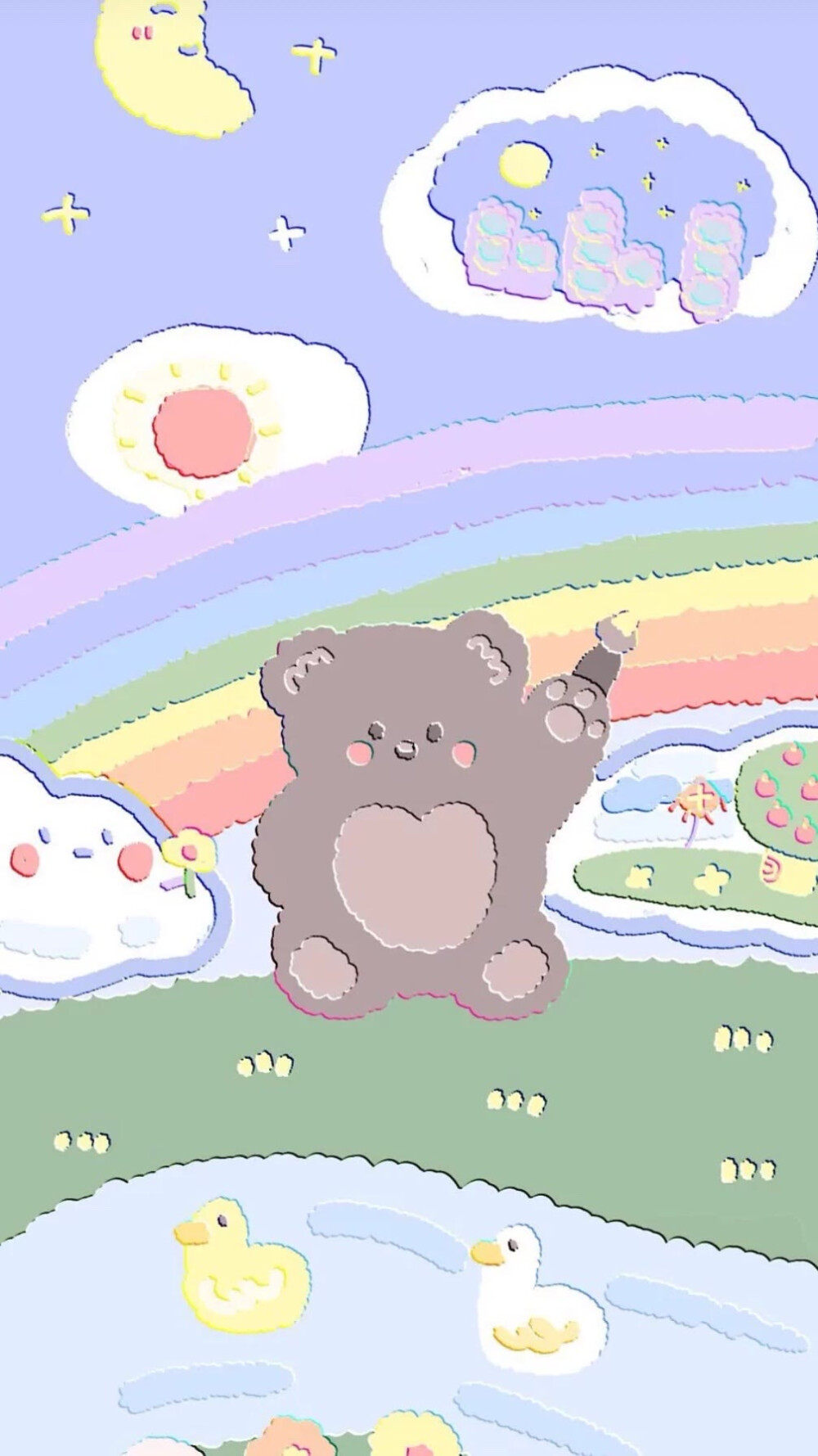 可可爱爱的小熊壁纸