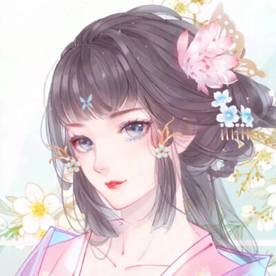 蓝衣古风头像