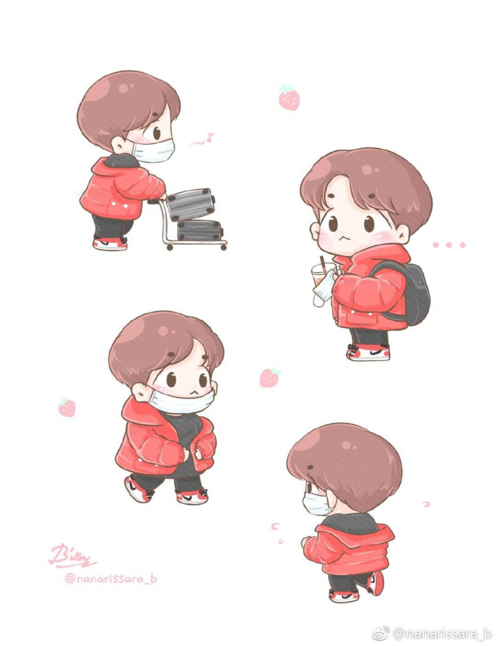 【饭制分享】边伯贤饭绘 fanart 漫画 手绘@nanarissara_b
