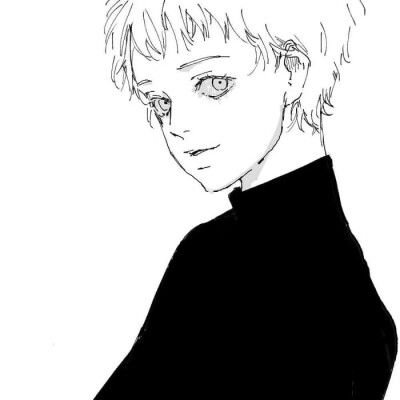 动漫黑白头像眼睛