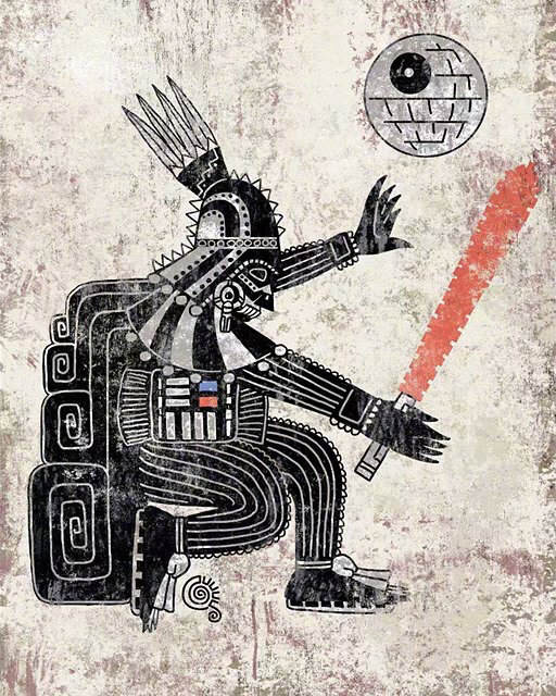 插画师jorgegarza古阿兹特克aztec文明与当代流行文化