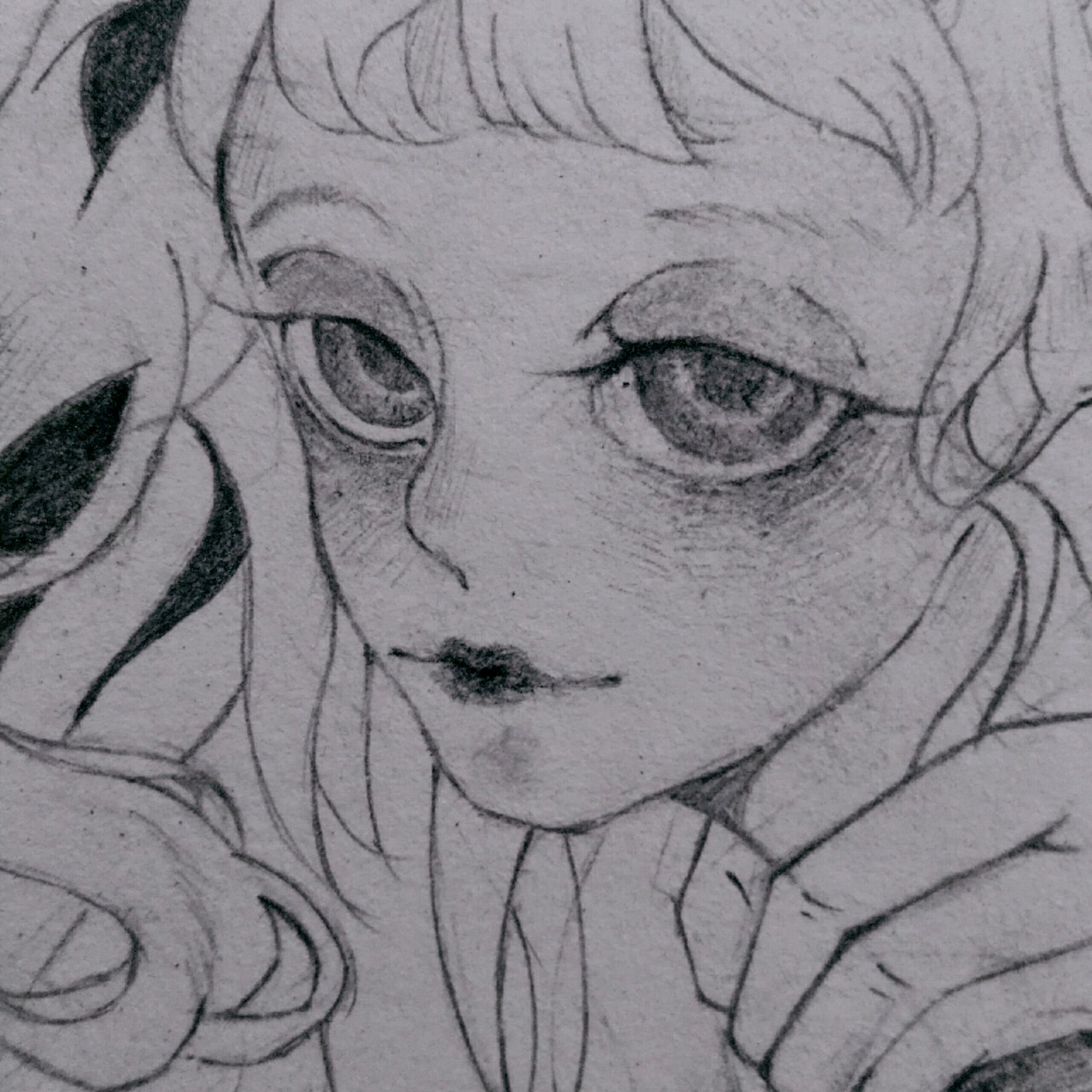 临摹 动漫 黑白 病