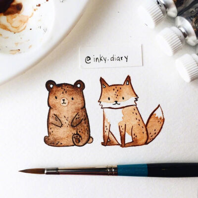 来自插画师 inky diary 绘画作品 | www.instagram.com/inky.diary
