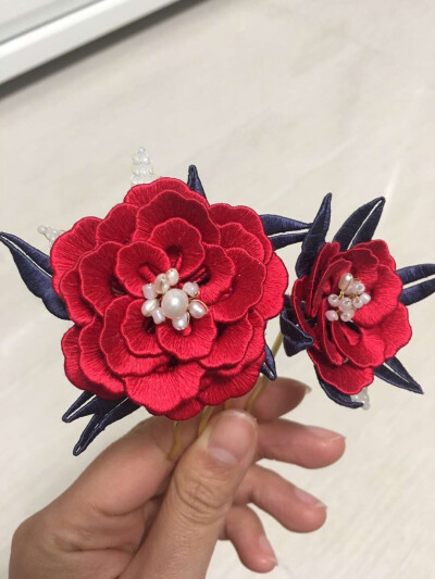 缠花簪——牡丹