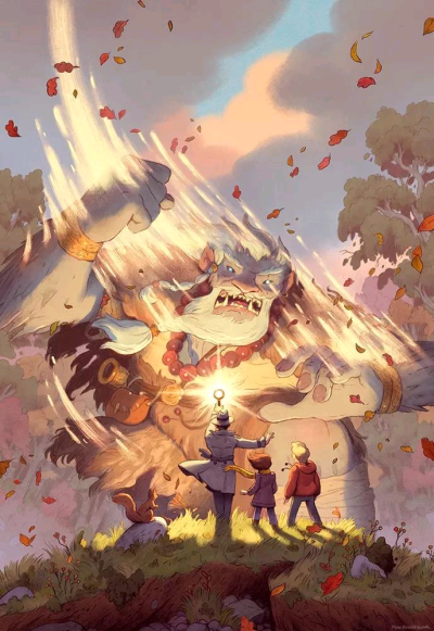 儿童水粉画故事插画