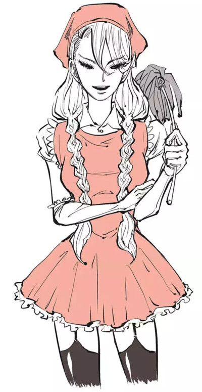 蝉女 女仆装的樱桃