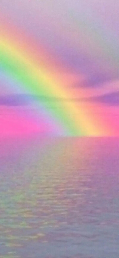 彩虹壁纸少女心