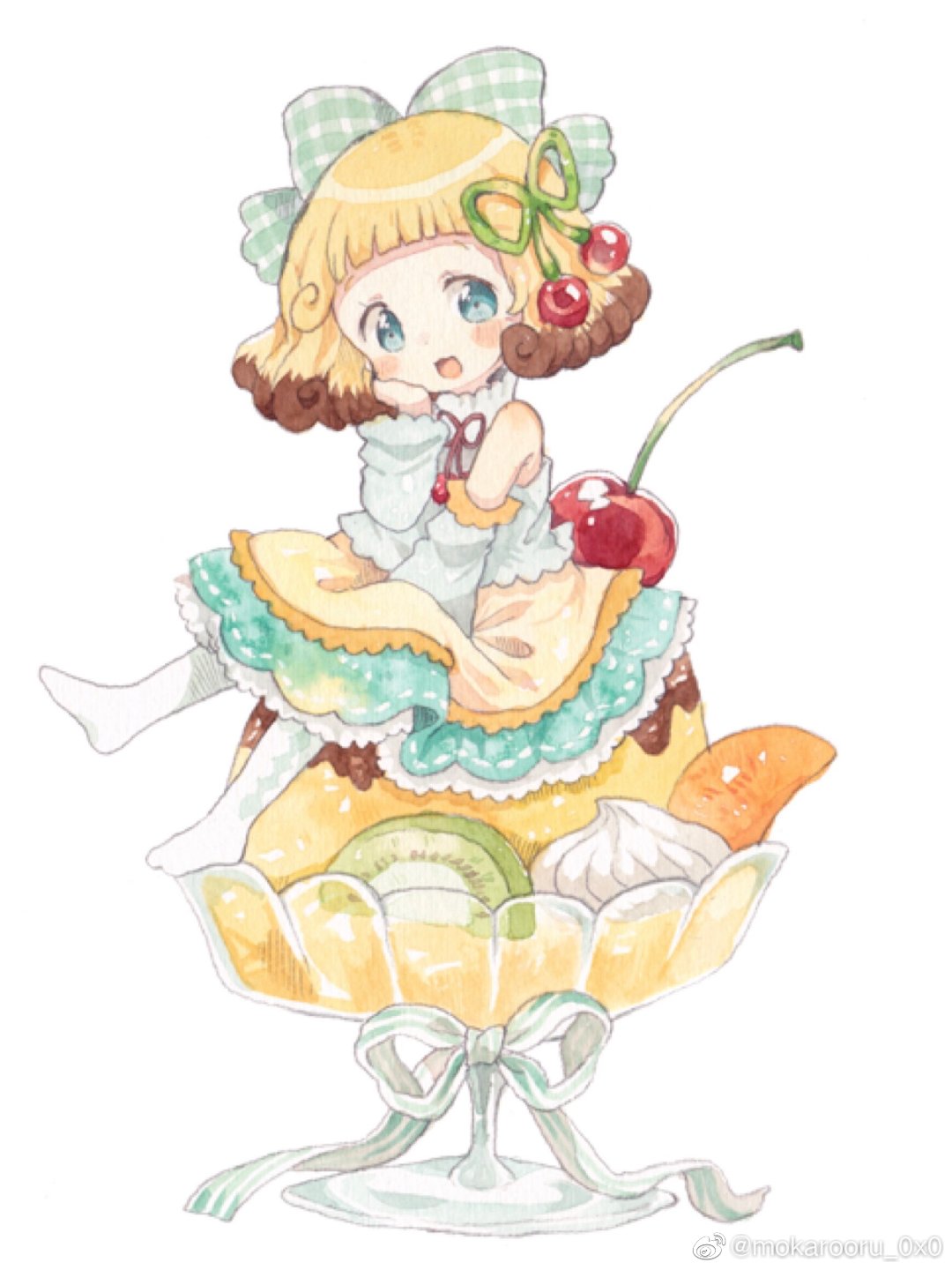 mokarooru插画师,韩国插画师 아롱 mokarooru插画师