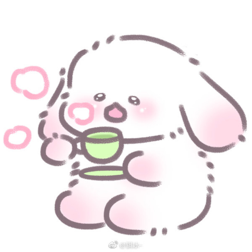 软萌兔子懒懒兔 原图来自微博:骐冰qice