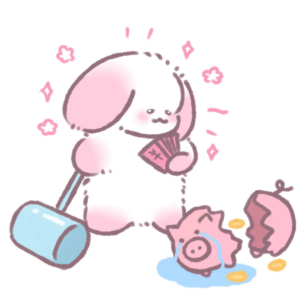 软萌兔子懒懒兔 原图来自微博:骐冰qice