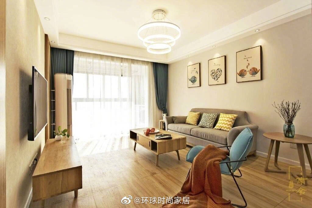 95㎡原木北欧风格家居装修设计,清新自然简… - 堆糖,美图壁纸兴趣