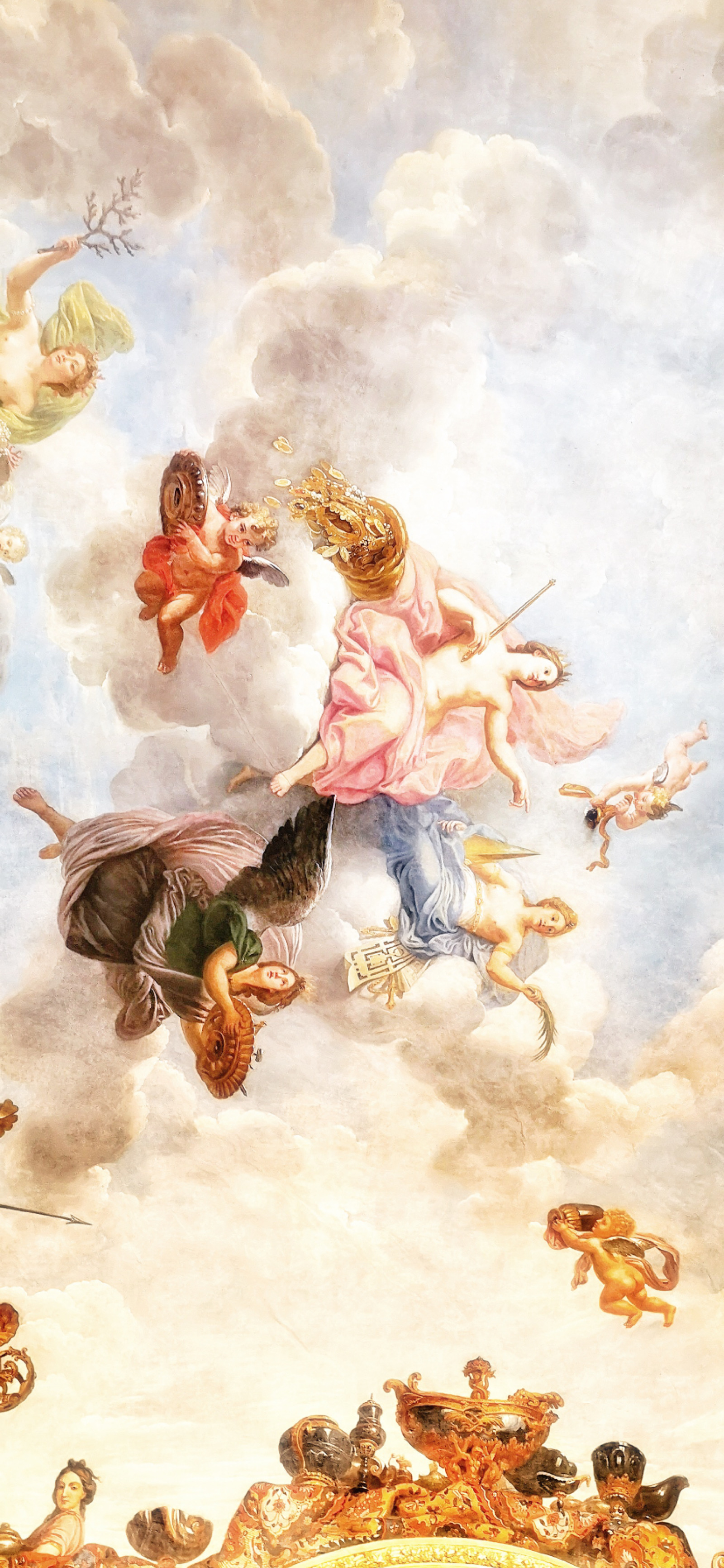 凡尔赛宫殿壁纸,油画壁纸