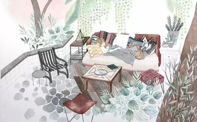 rosa,一位韩国的插画师.晒娃的最高境界,可爱的女儿,温柔的妈妈.