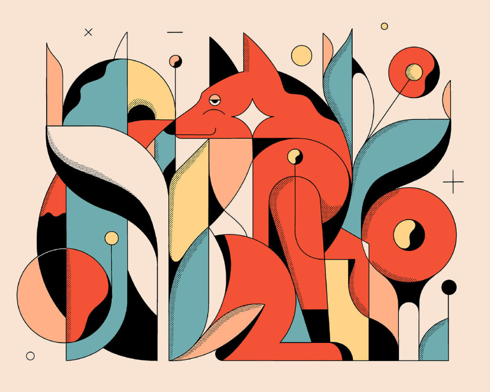 运用基本的线条和形状,通过弥合结构与混乱之间的差距找到某种和谐