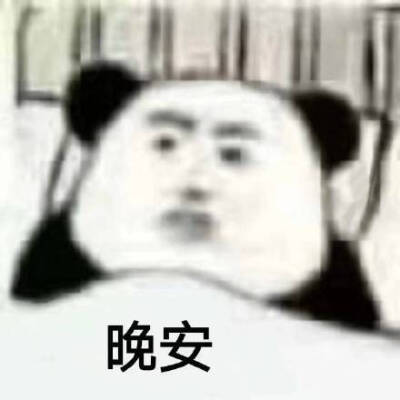 一组熊猫头躺床表情包