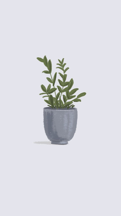 植物小清新插画