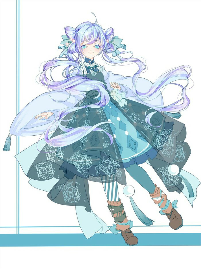 动漫女生全身