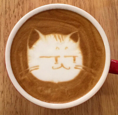 可爱动物の咖啡拉花