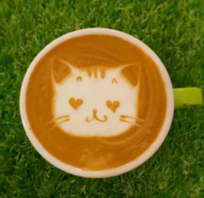 超可爱猫咪の咖啡拉花