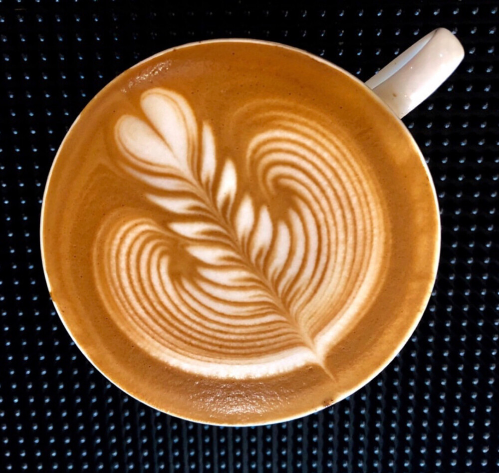 咖啡拉花图案 简单图片