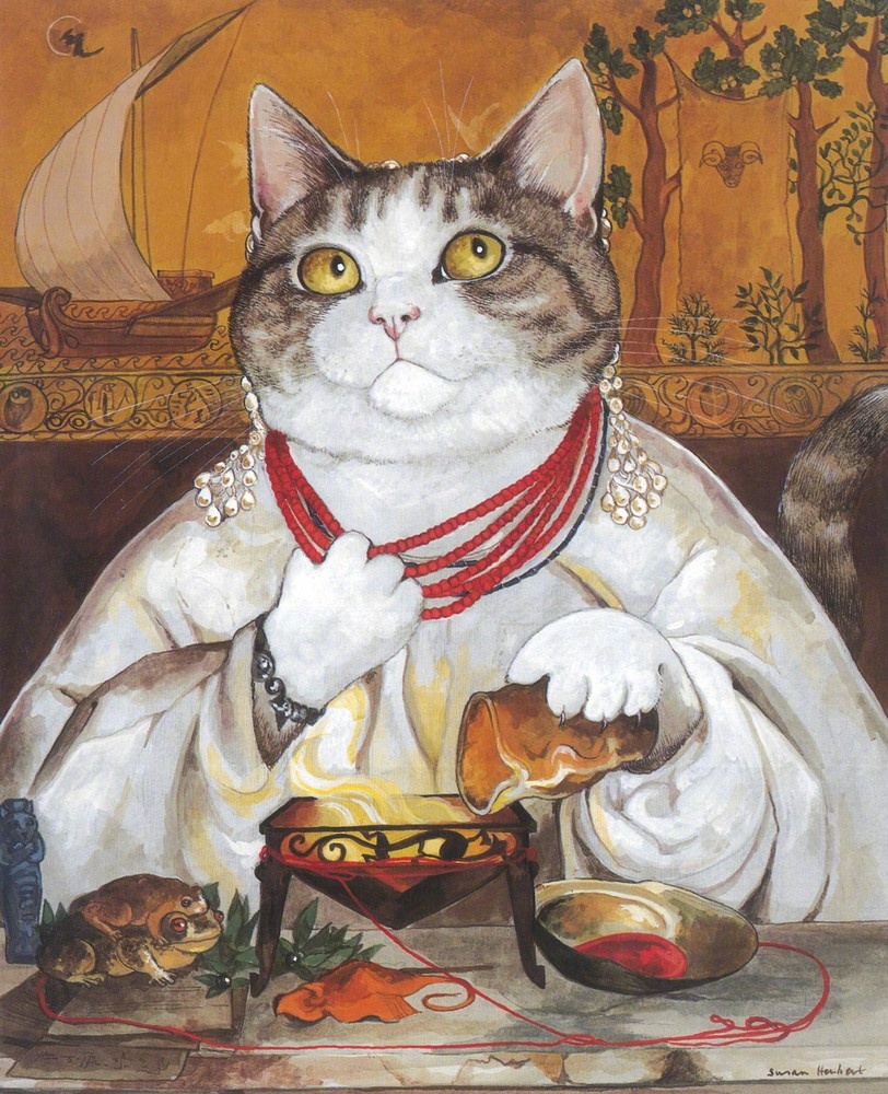 来自英国画家 susan herbert 画笔下的猫咪  (转)