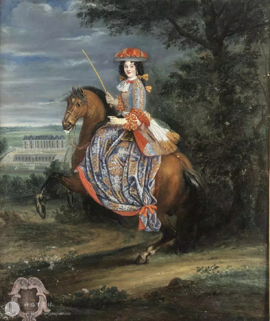欧洲宫廷骑马装图片