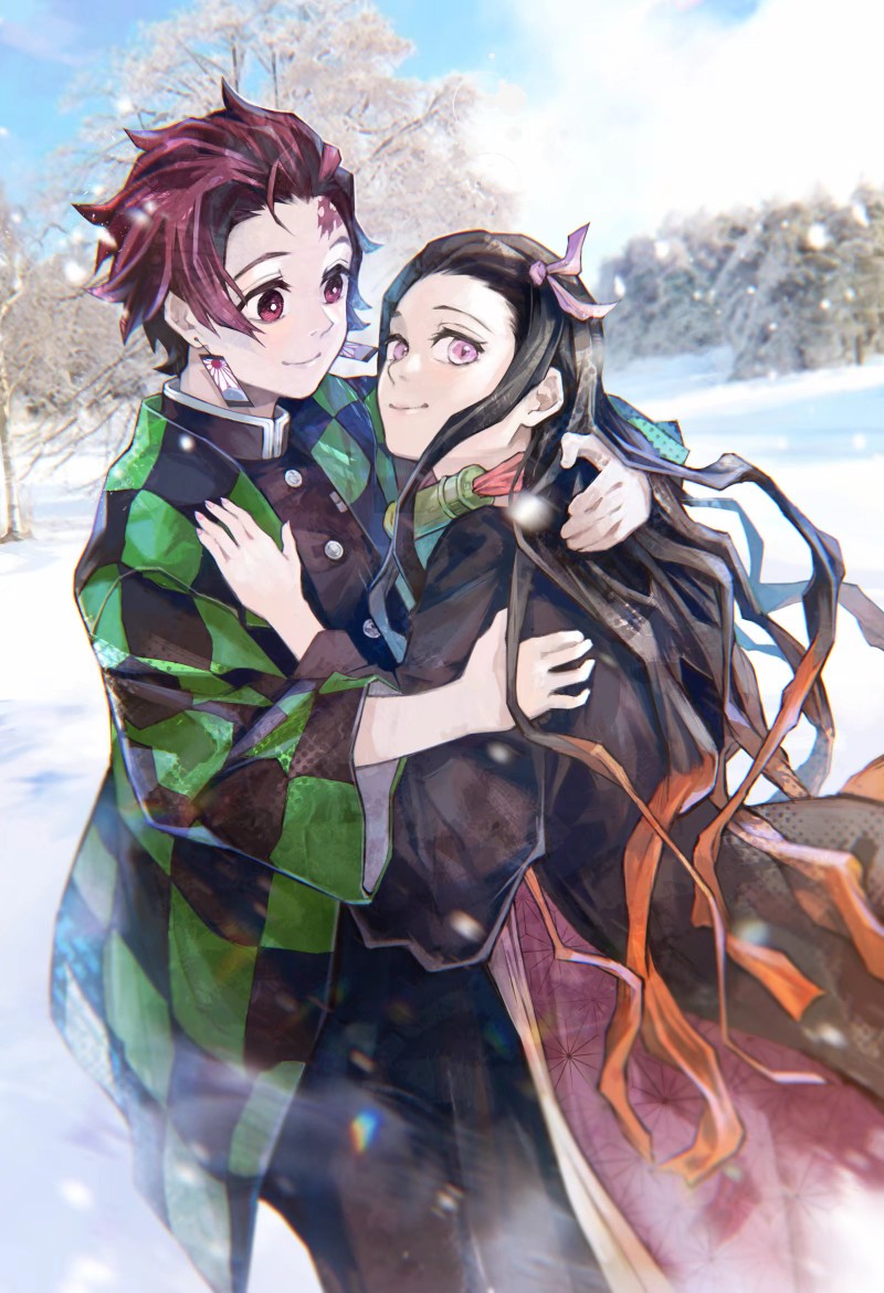 灶门炭治郎 灶门祢豆子画师:灸场メロ #… - 堆糖,美图壁纸兴趣社区