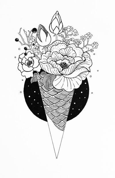 黑白插画 by_tamfarrell