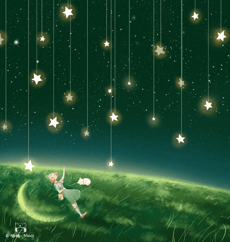 gif动态图 治愈 宇宙 星球 天空 梦幻