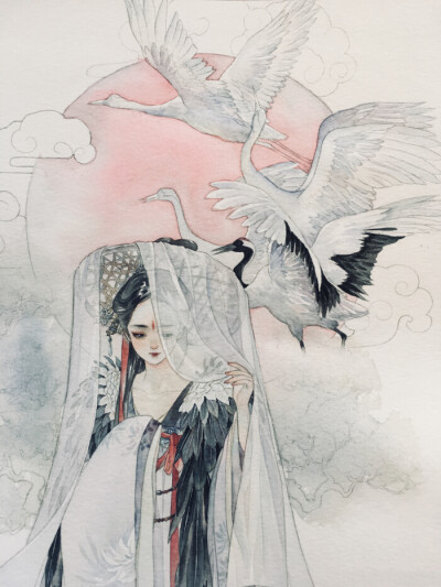 面具古风少女动漫 - 堆糖,美图壁纸兴趣社区