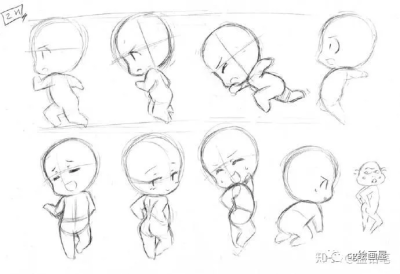 q版 人物人体 模型 画法教程